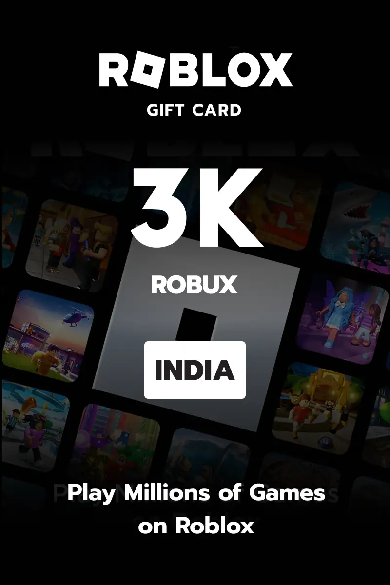 Roblox 3000 Robux (India) - Digital Key