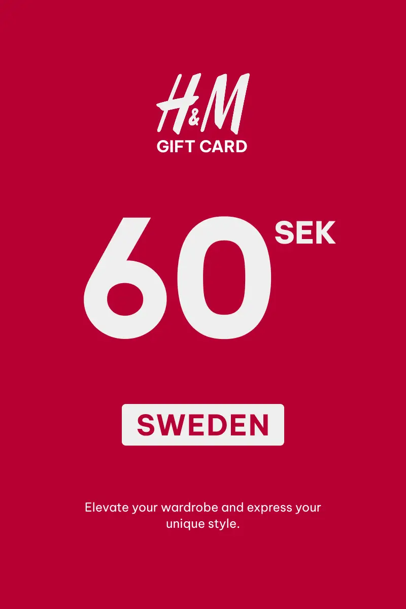 HandM 60 SEK Gift Card (Sweden) - Digital Key