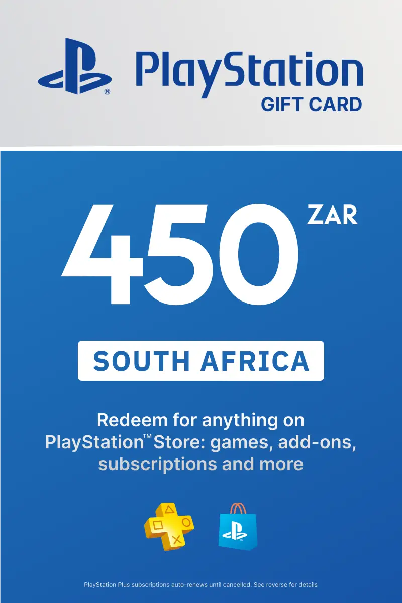 PlayStation Store 450 ZAR Gift Card (South Africa) - Digital Key