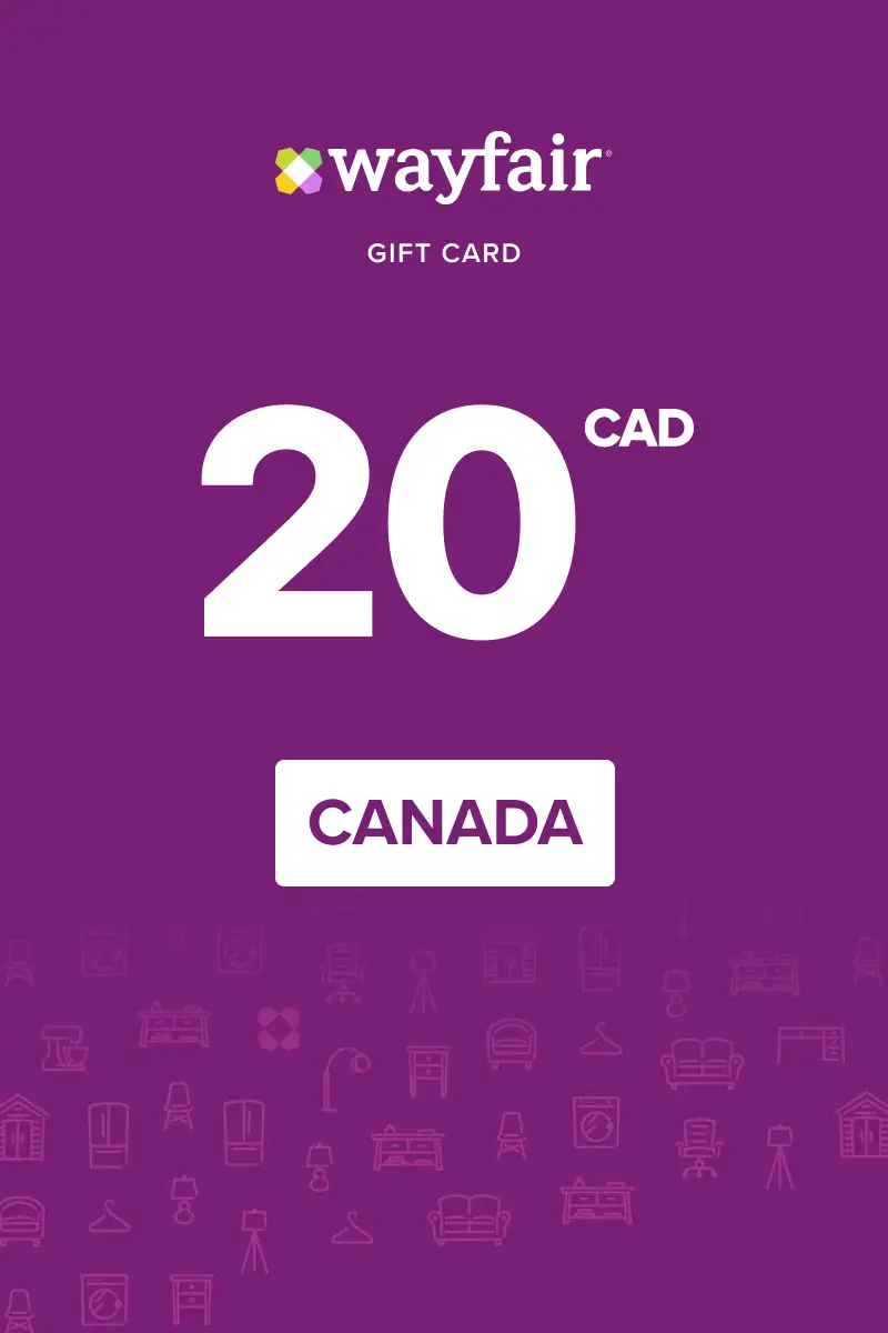 Wayfair 20 CAD Gift Card (Canada) - Digital Key