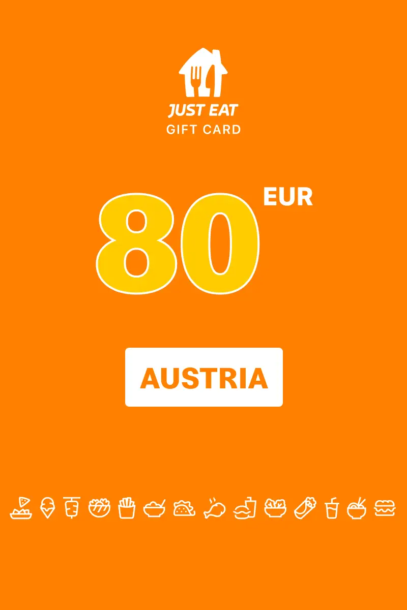 Lieferando (Just Eat) 80 EUR Gift Card (Austria) - Digital Key