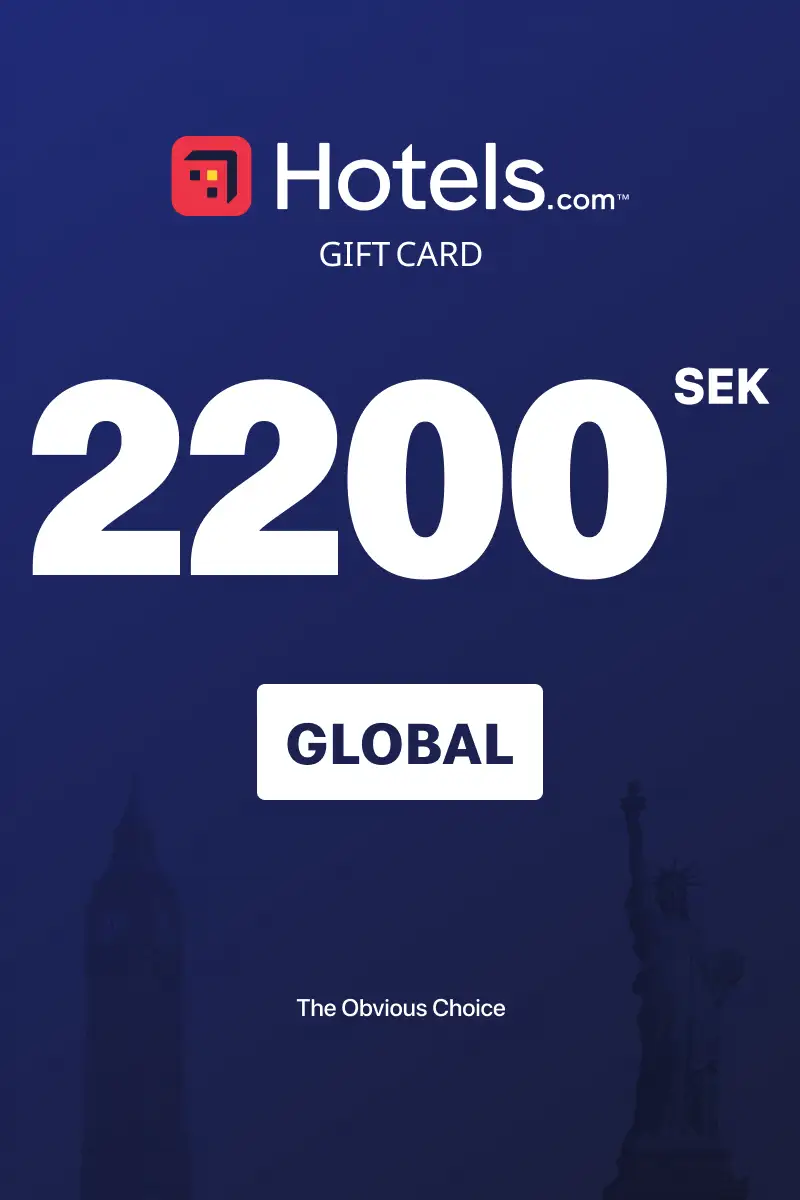 Hotels.com 2200 SEK Gift Card (Global) - Digital Key