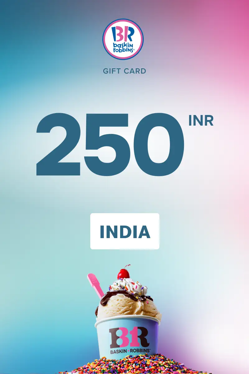 Baskin Robbins 250 INR Gift Card (India) - Digital Key