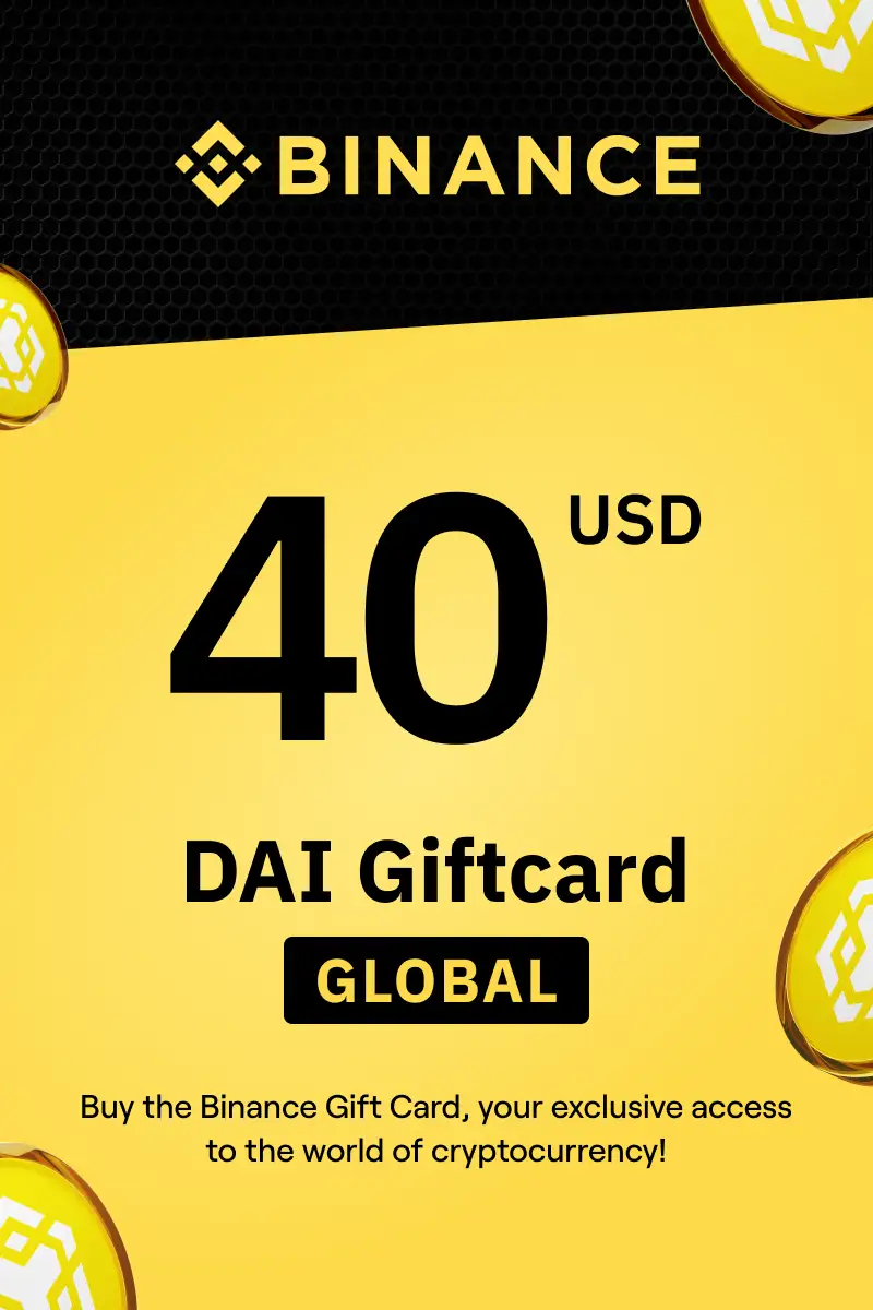 Binance (DAI) 40 USD Gift Card (Global) - Digital Key
