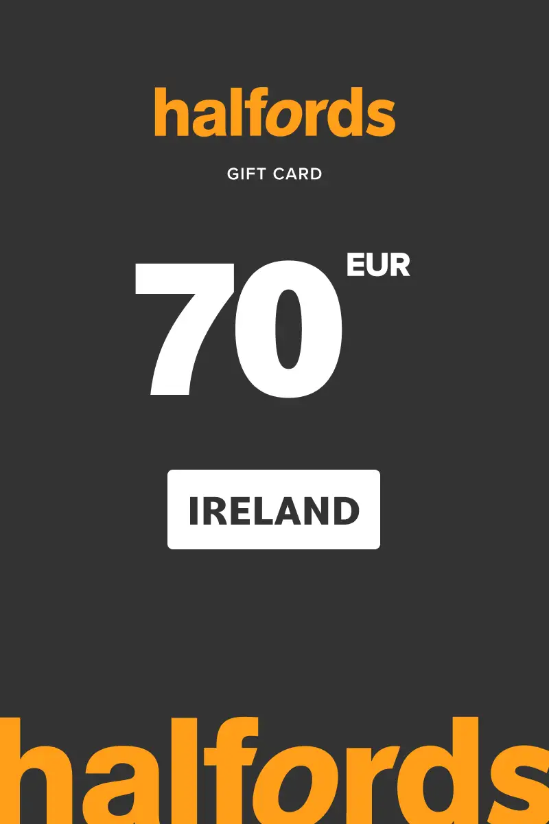 Halfords 70 EUR Gift Card (Ireland) - Digital Key