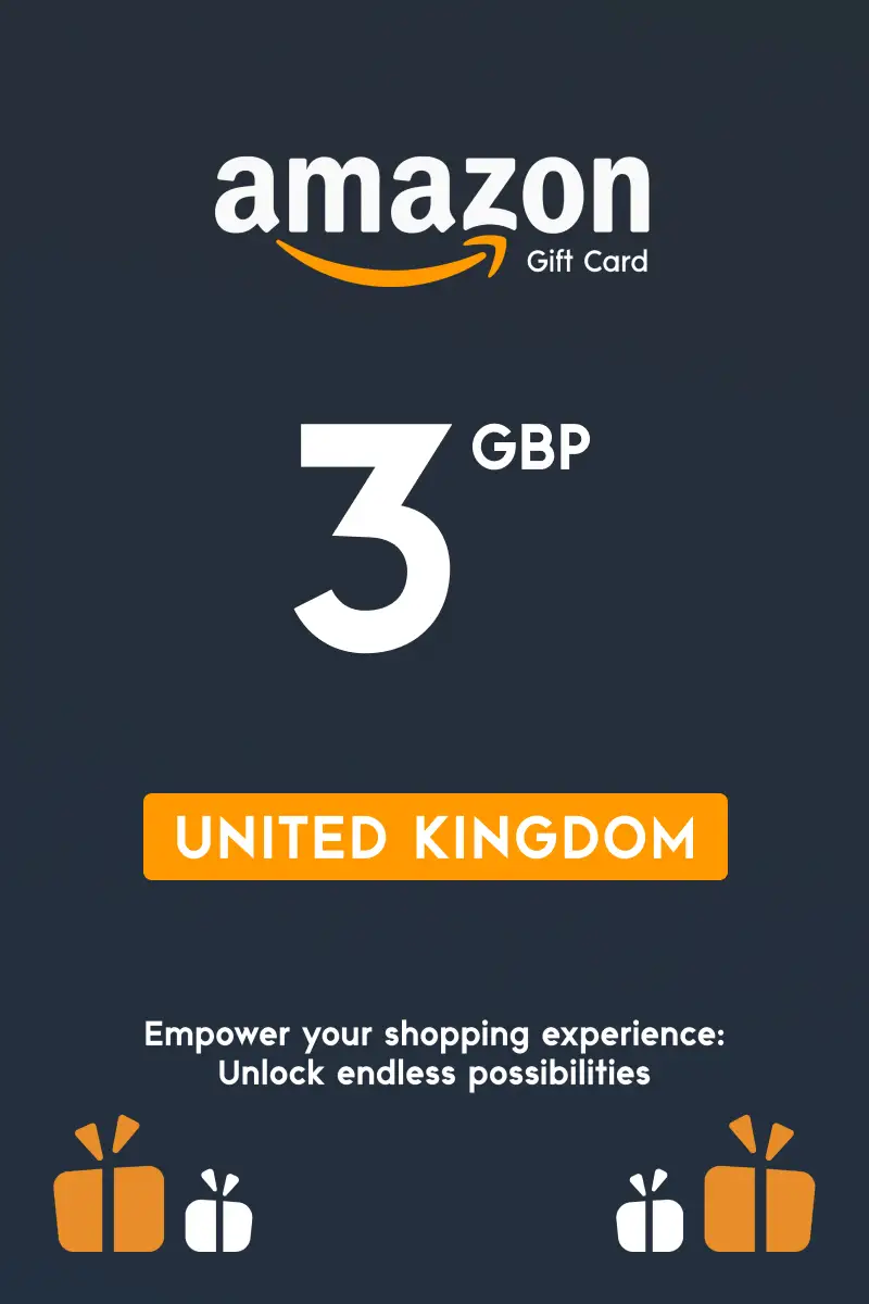 Amazon 3 GBP Gift Card (United Kingdom) - Digital Key