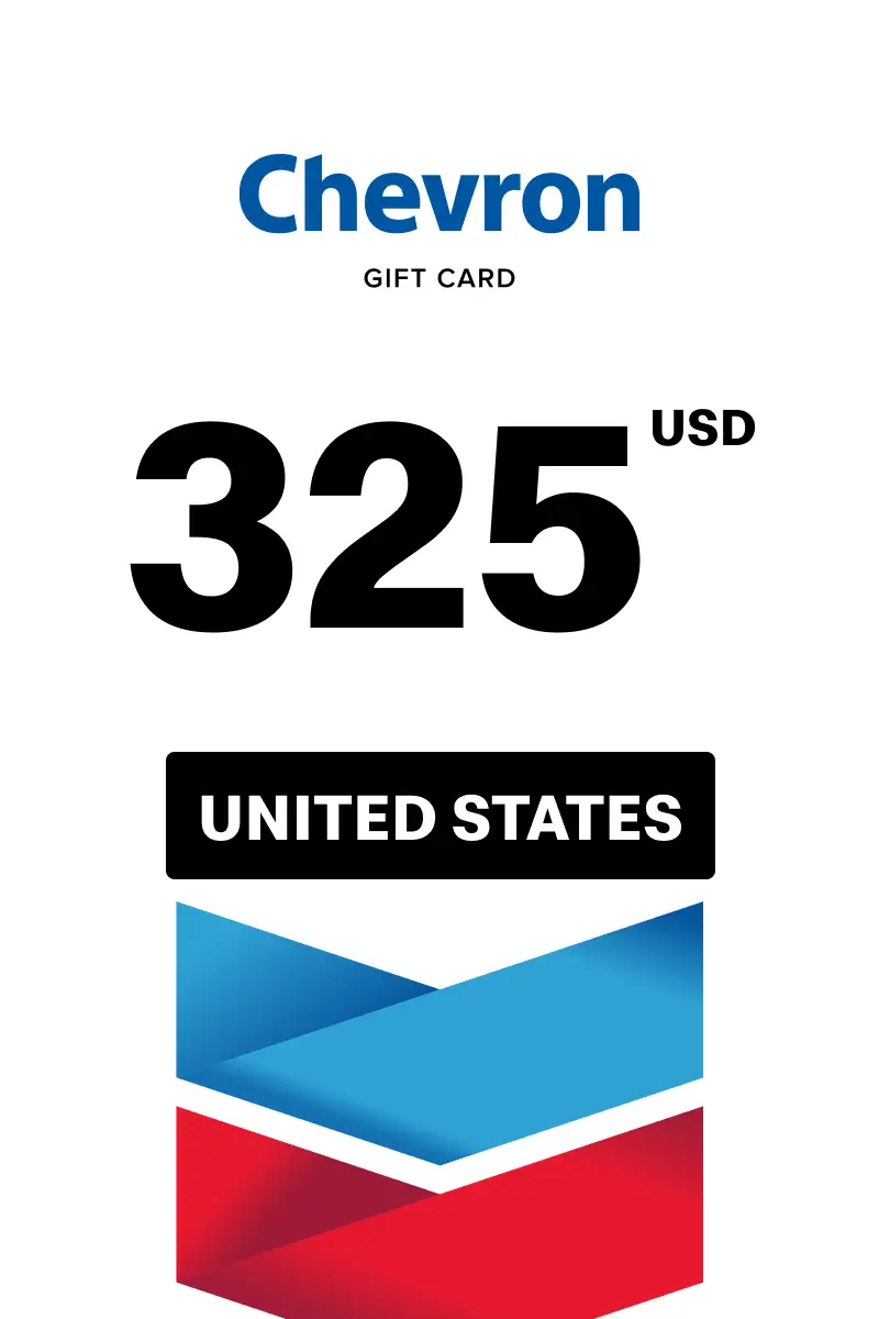 Chevron 325 USD Gift Card (United States) - Digital Key
