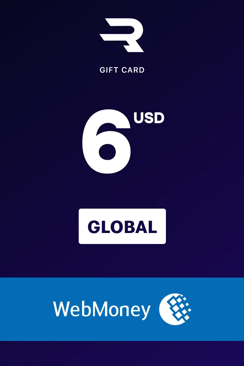 Rewarble WebMoney 6 USD Gift Card (Global) - Rewarble - Digital Key