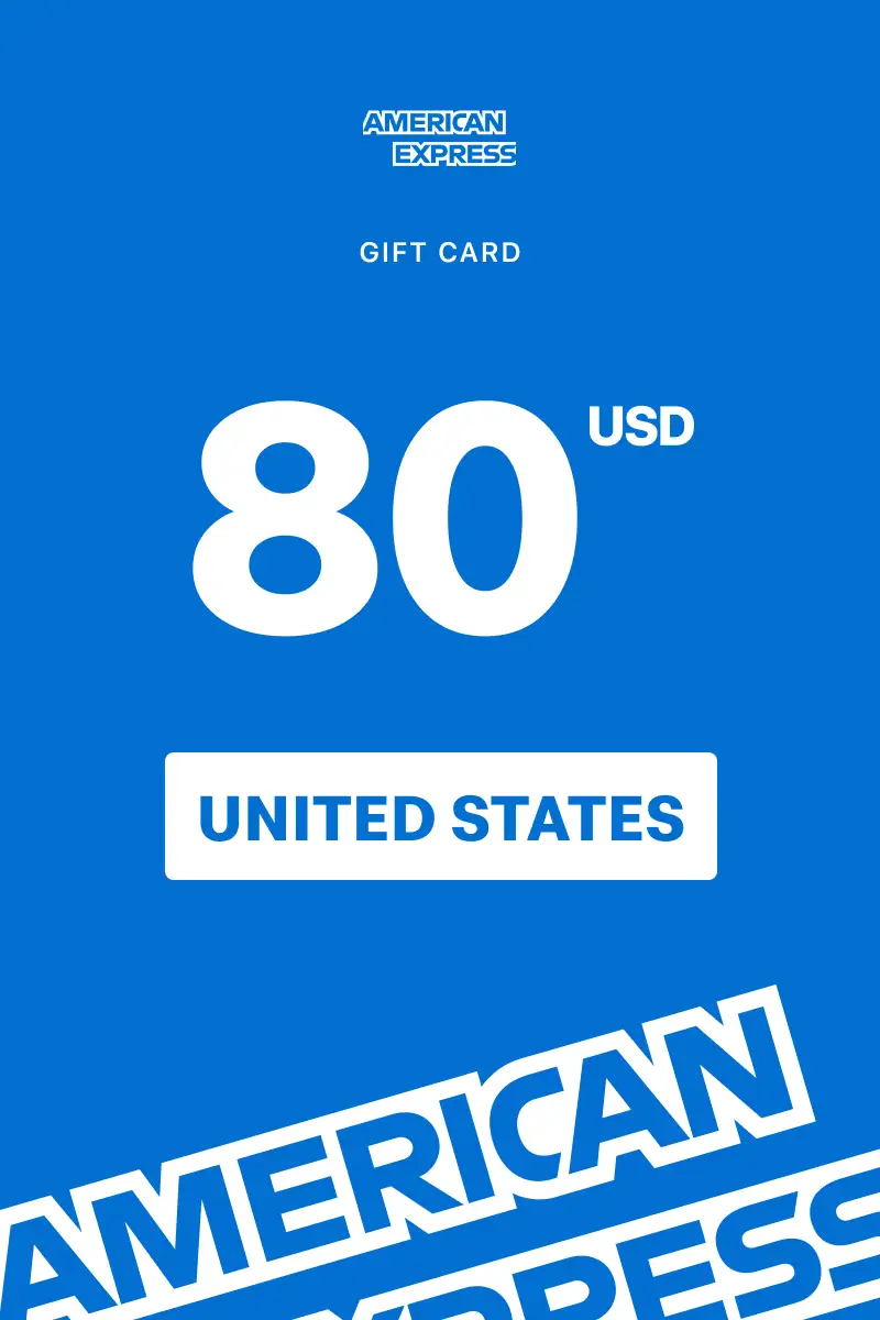 American Express 80 USD Gift Card (United States) - Digital Key
