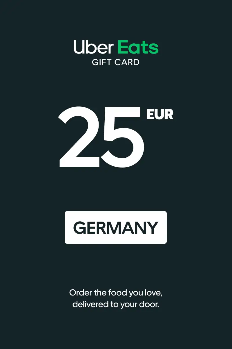 Uber Eats 25 EUR Gift Card (Germany) - Digital Key
