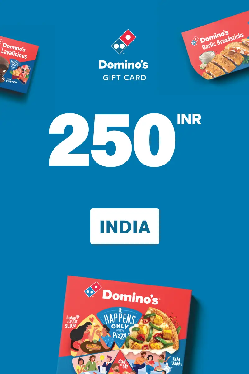Dominos Pizza 250 INR Gift Card (India) - Digital Key
