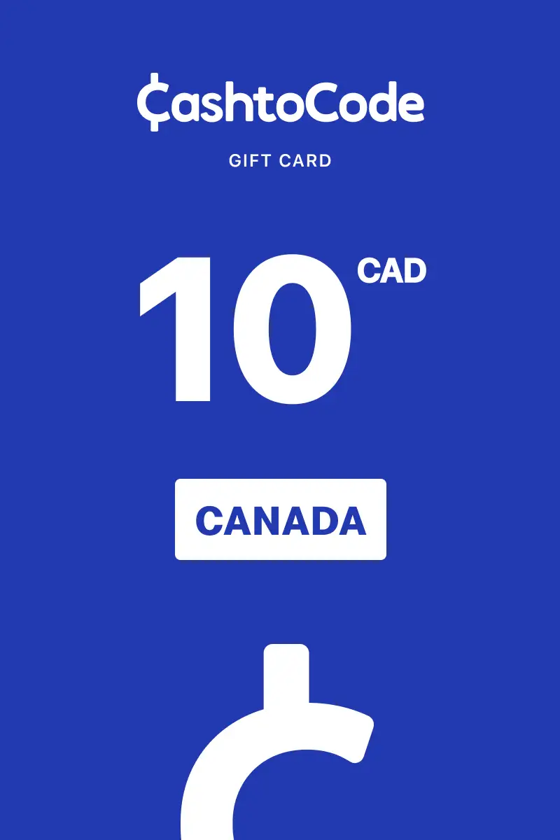 CashtoCode 10 CAD Gift Card (Canada) - Digital Key