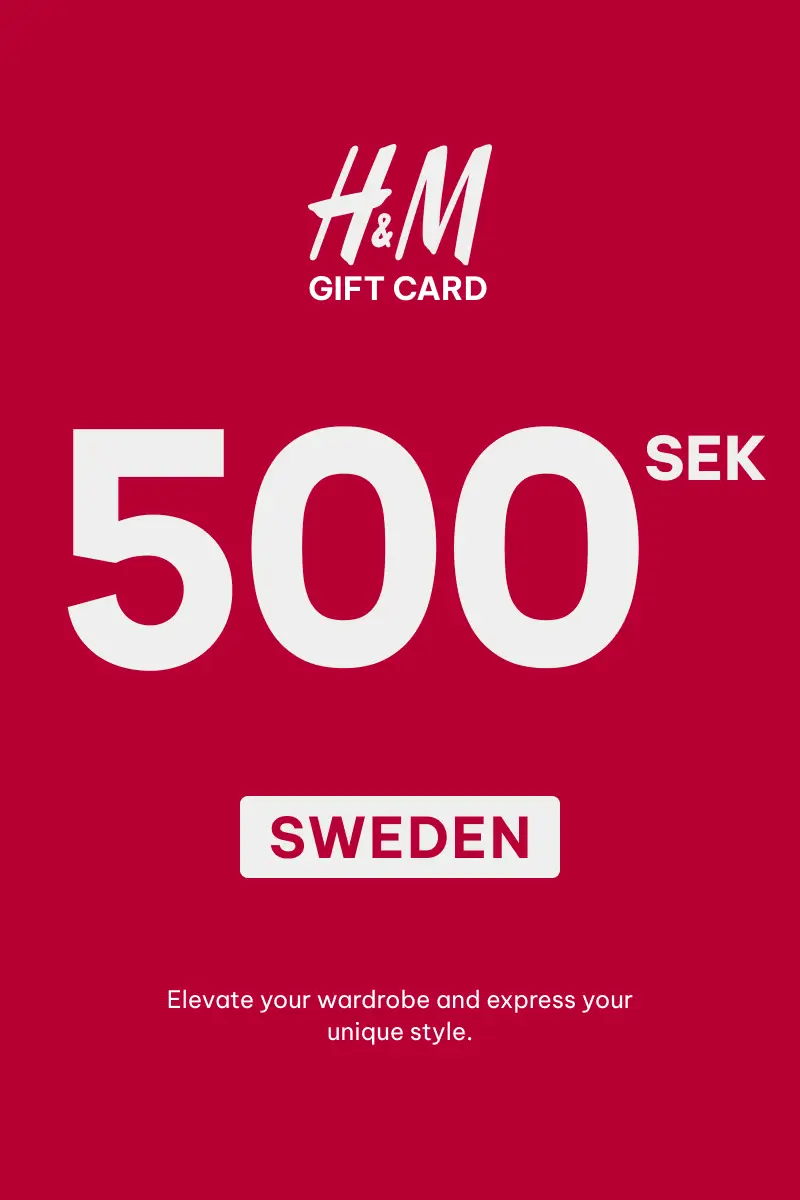 HandM 500 SEK Gift Card (Sweden) - Digital Key