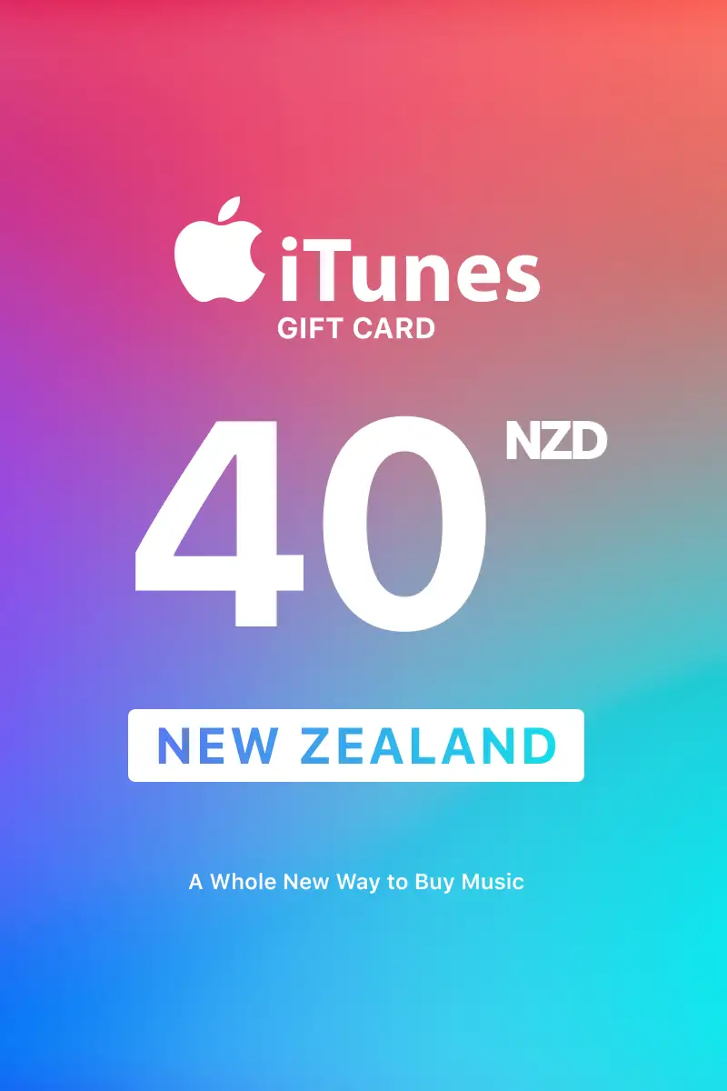 Apple iTunes 40 NZD Gift Card (New Zealand) - Digital Key afbeelding 1