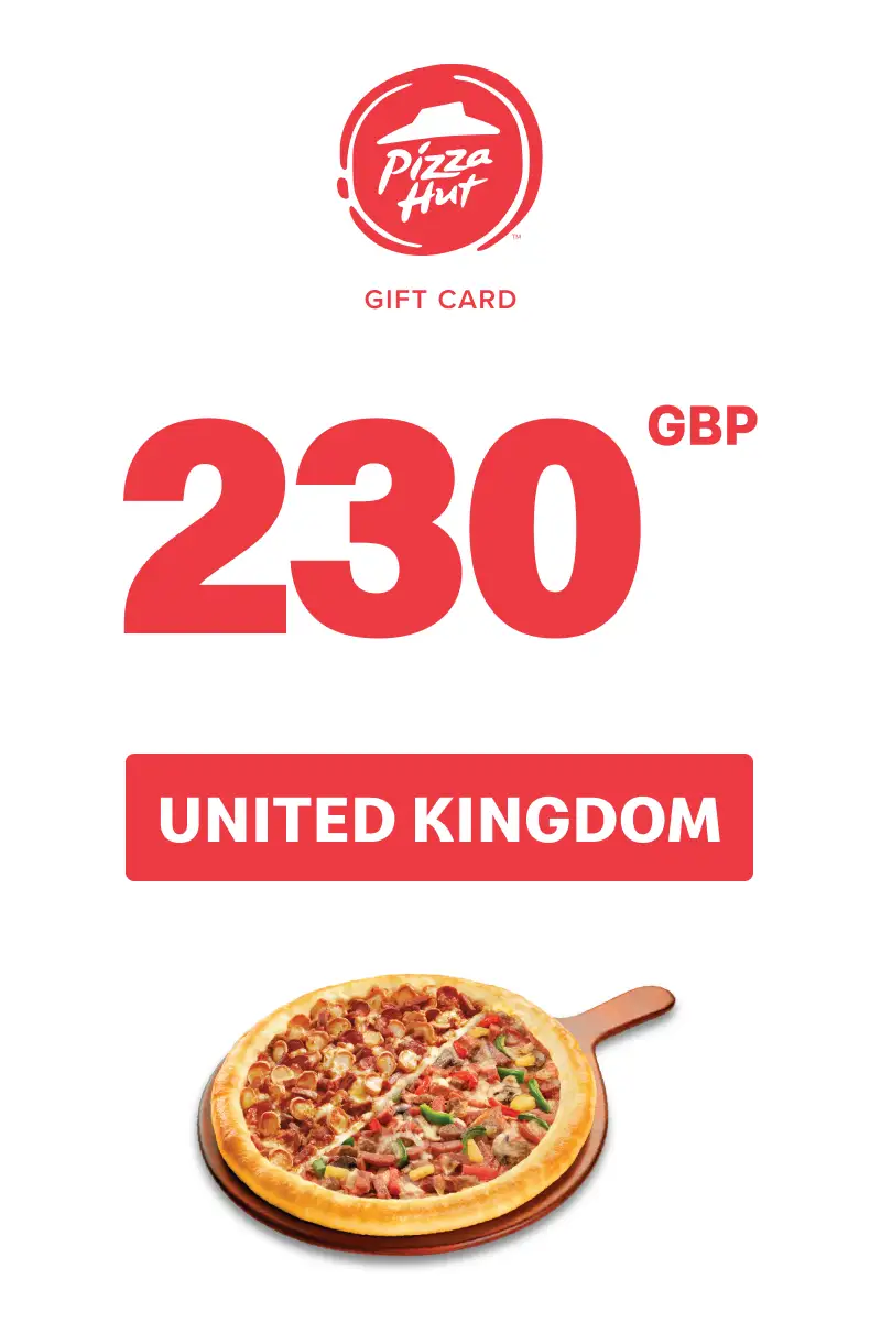 Pizza Hut 230 GBP Gift Card (United Kingdom) - Digital Key