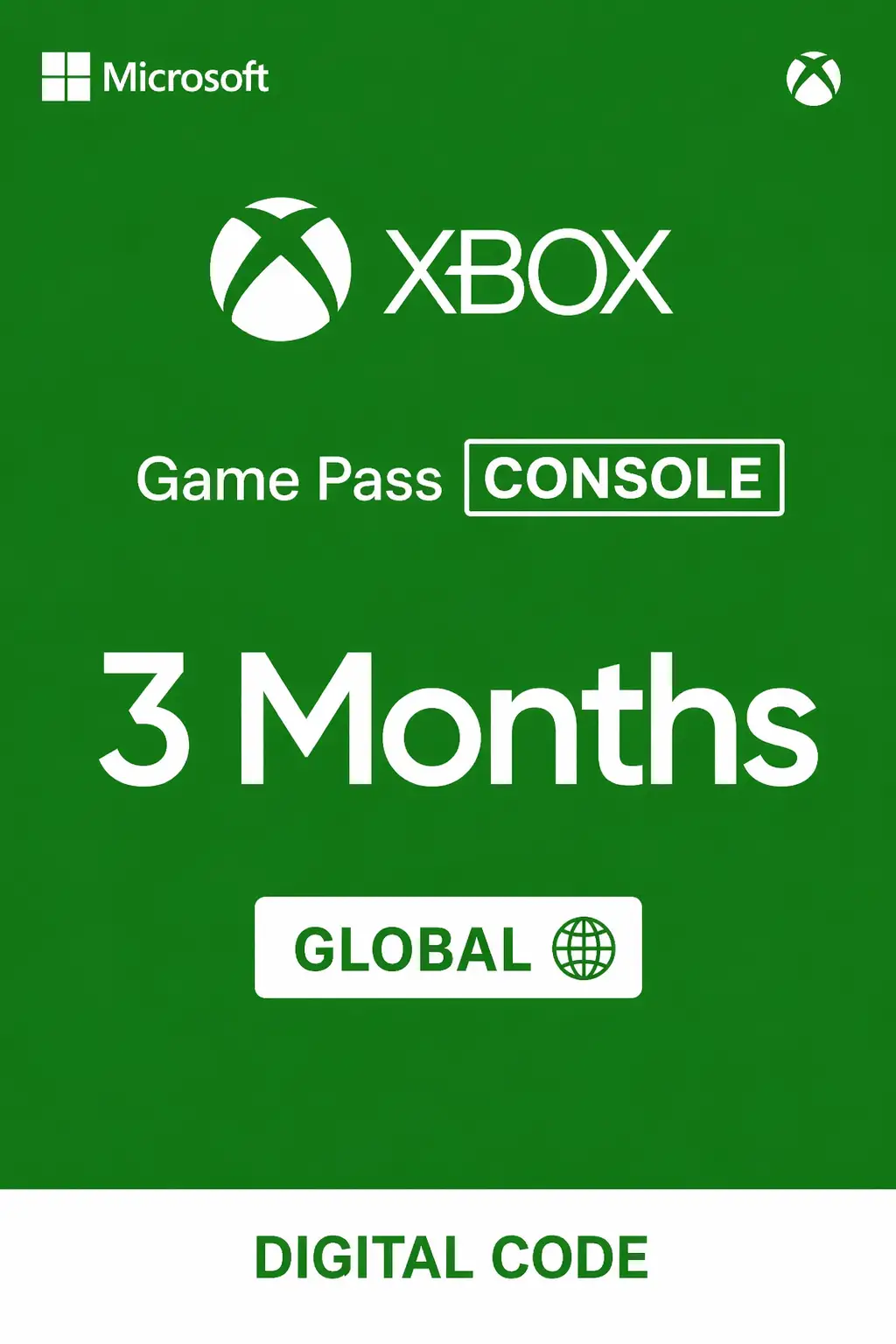 Xbox Game Pass for Console 3 Months (Global) - Xbox Live - Digital Key