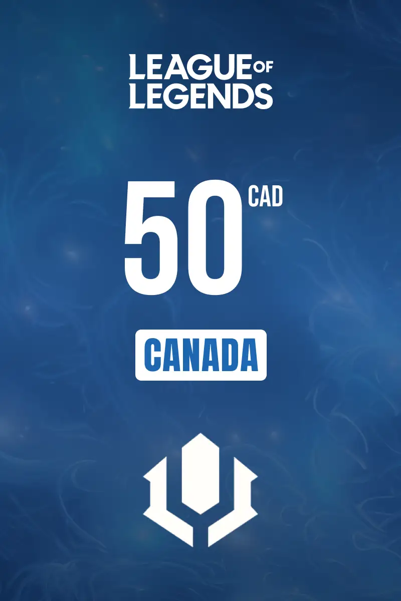 League of Legends 50 CAD Gift Card (Canada) - Digital Key