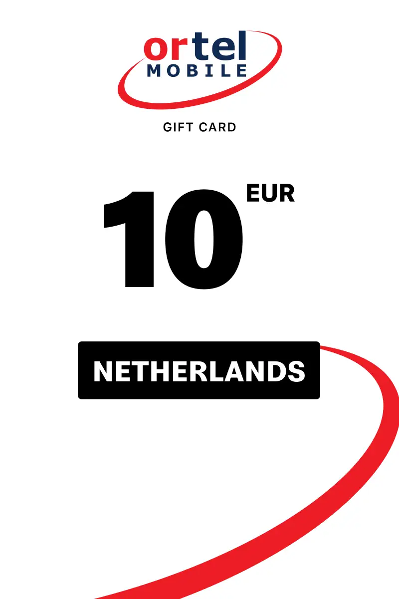 Ortel Mobile Prepaid 10 EUR Gift Card (Netherlands) - Digital Key