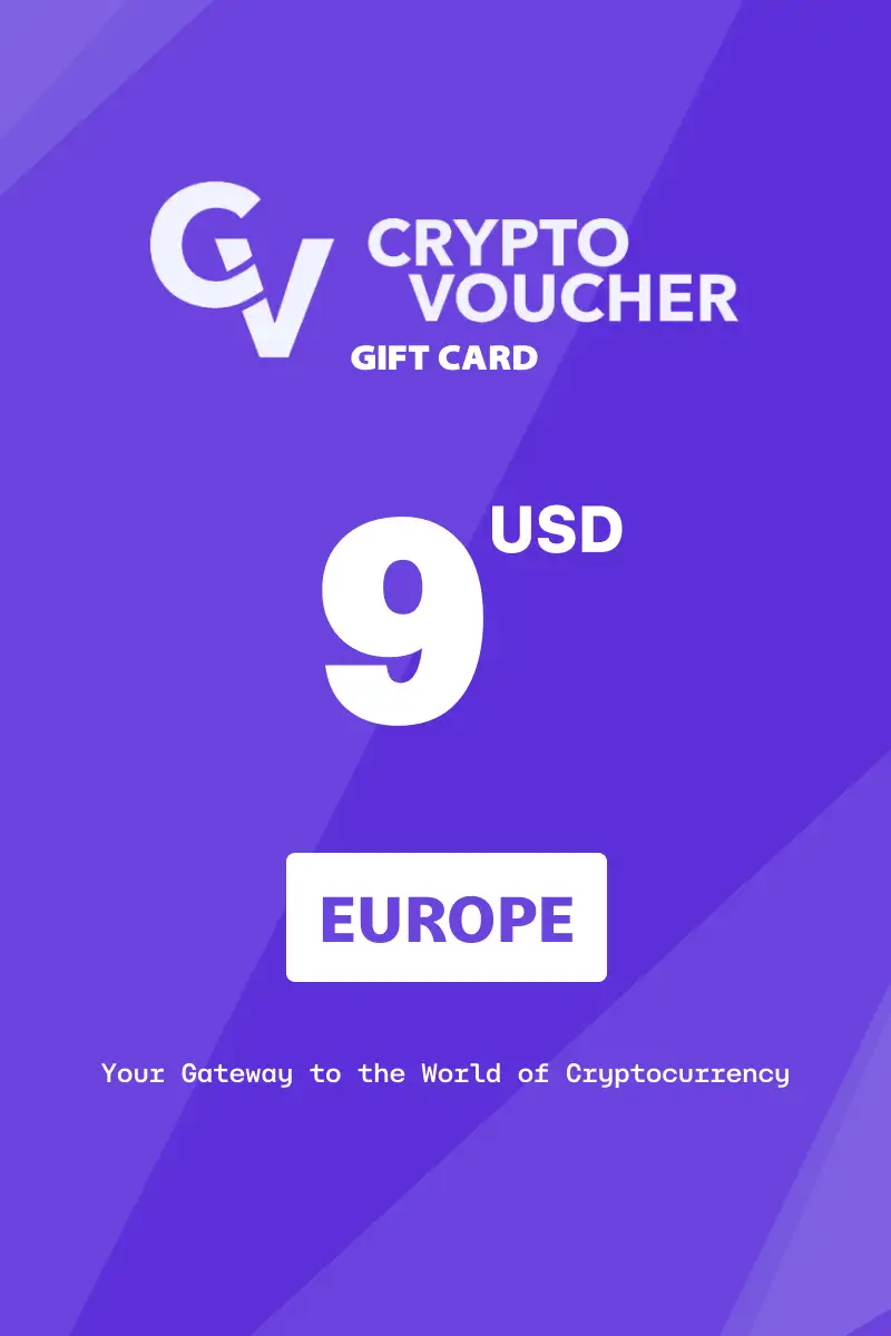 Crypto Voucher 9 USD Gift Card (Europe) - Digital Key