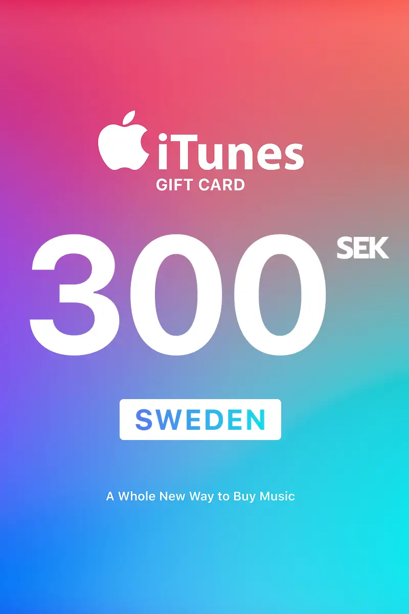 Apple iTunes 300 SEK Gift Card (Sweden) - Digital Key