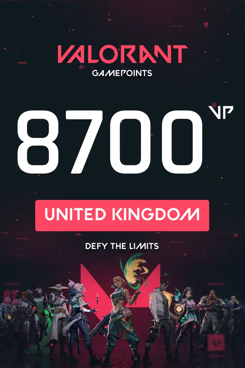 VALORANT 8700 Valorant Points (United Kingdom) - Digital Key