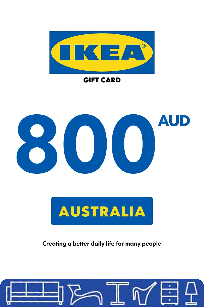 IKEA 800 AUD Gift Card (Australia) - Digital Key