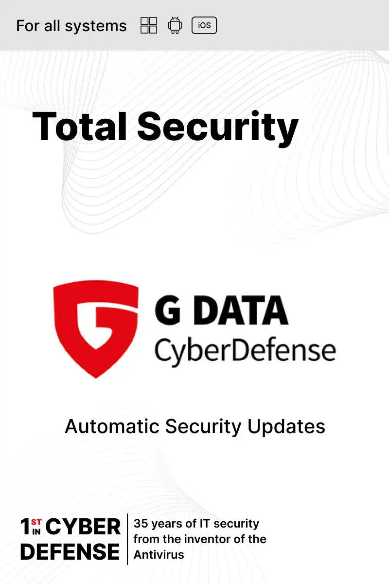 G Data Total Security (Global) (2023) - 1 Device 1 Year - Digital Key