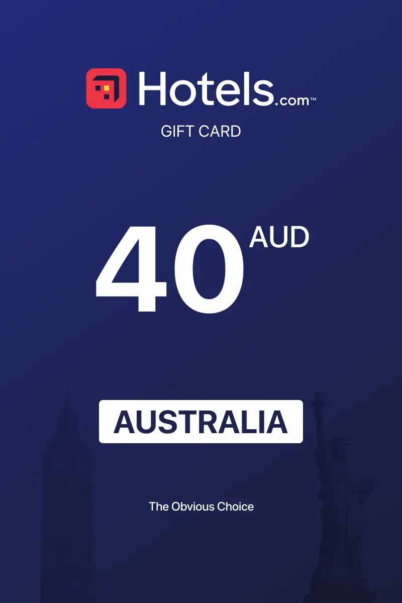 Hotels.com 40 AUD Gift Card (Australia) - Digital Key