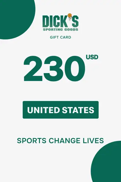 Dick's Sporting Goods 230 USD Gift Card (United States) - Digital Key afbeelding 1