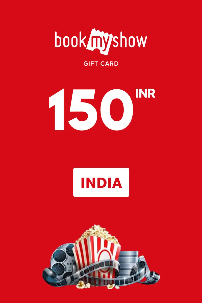 BookMyShow 150 INR Gift Card (India) - Digital Key