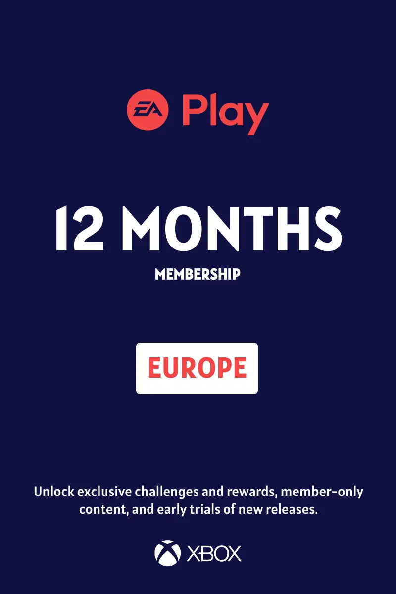 EA Play 12 Months Subscription (Europe) - Xbox Live - Digital Key