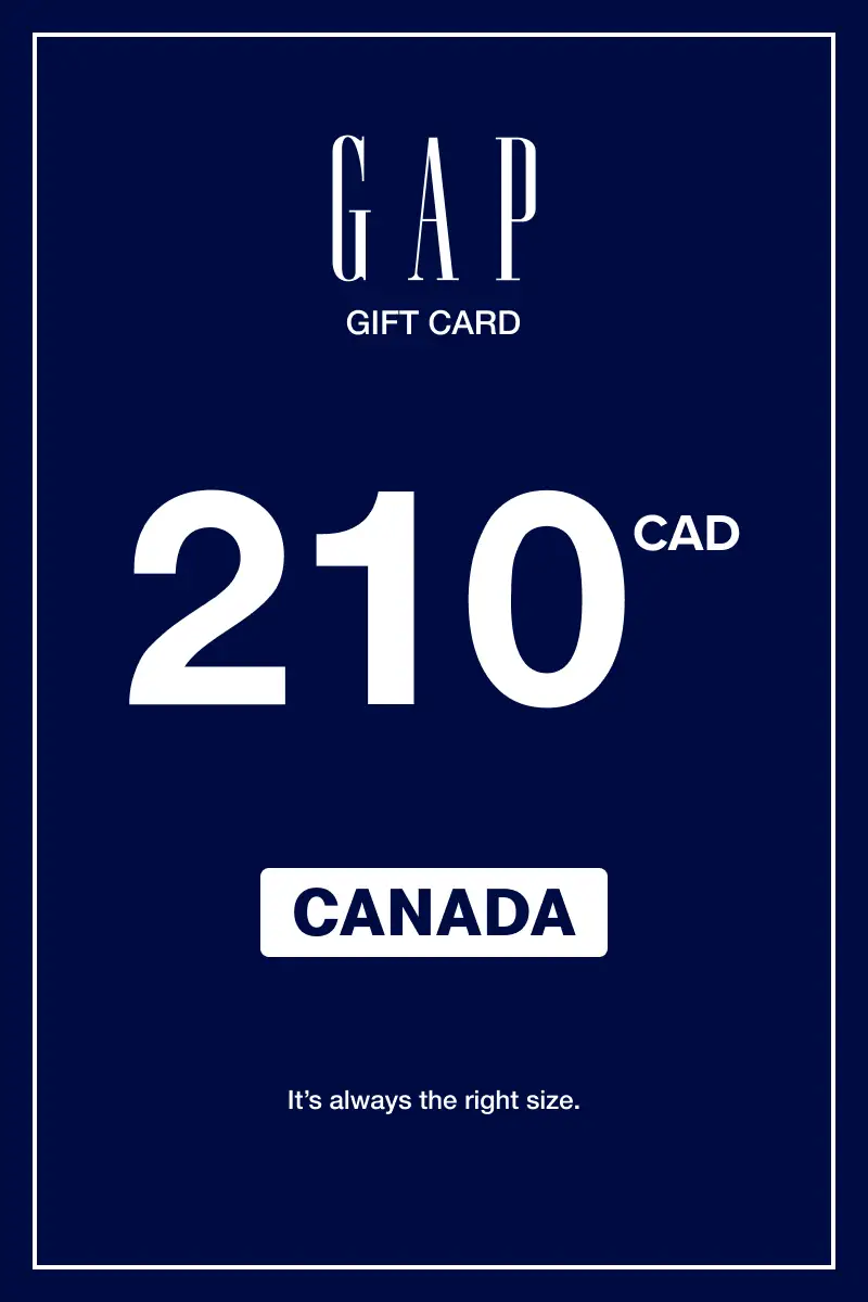 Gap 210 CAD Gift Card (Canada) - Digital Key