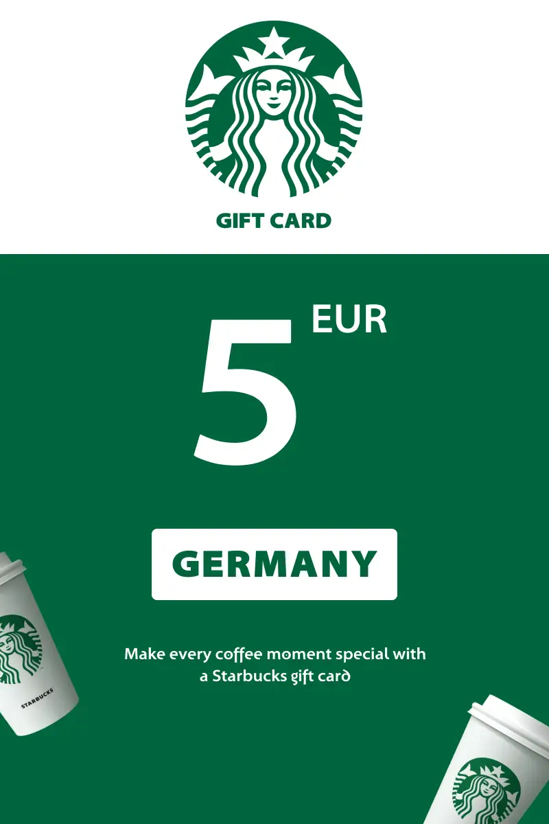 Starbucks 5 EUR Gift Card (Germany) - Digital Key