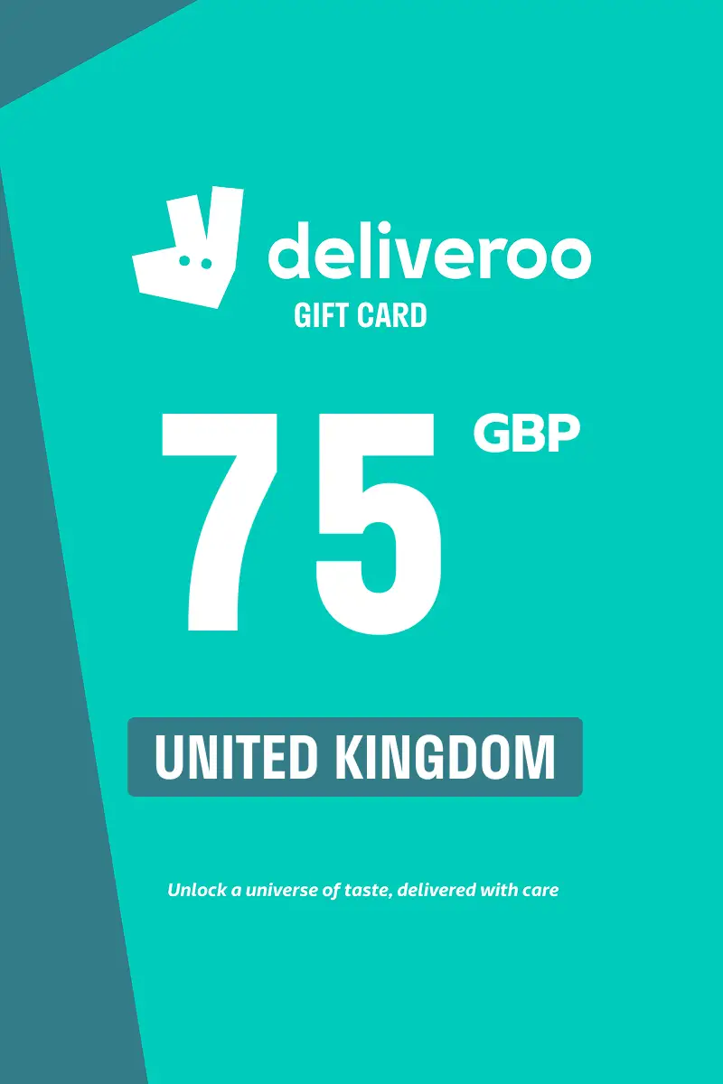 Deliveroo 75 GBP Gift Card (United Kingdom) - Digital Key