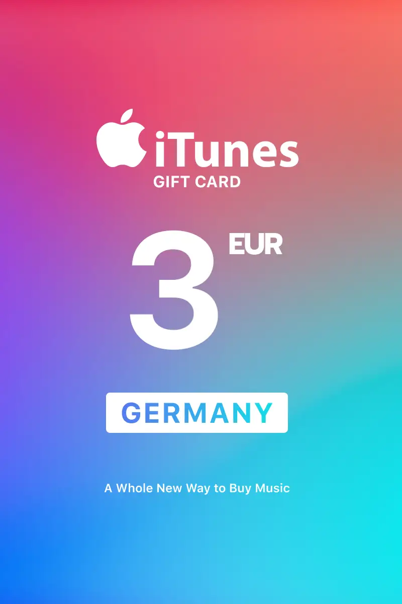Apple iTunes 3 EUR Gift Card (Germany) - Digital Key