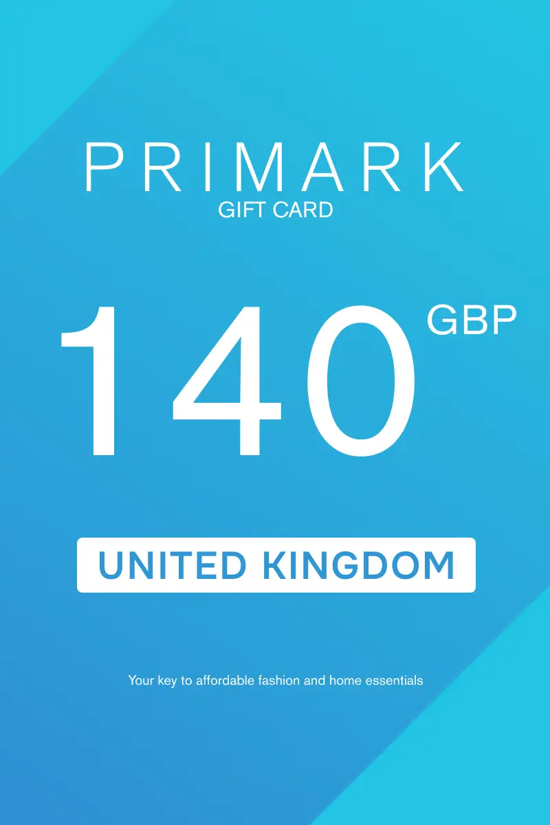 Primark 140 GBP Gift Card (United Kingdom) - Digital Key