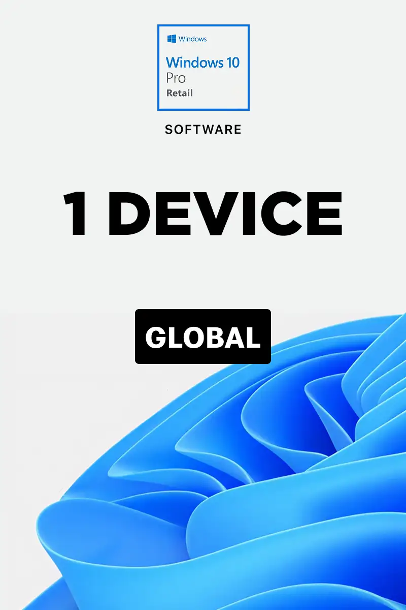 Windows 10 Pro Retail (Global) (PC) 1 Device - Digital Key