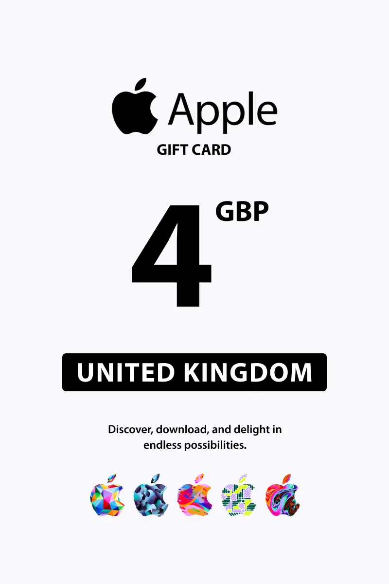 Apple 4 GBP Gift Card (United Kingdom) - Digital Key
