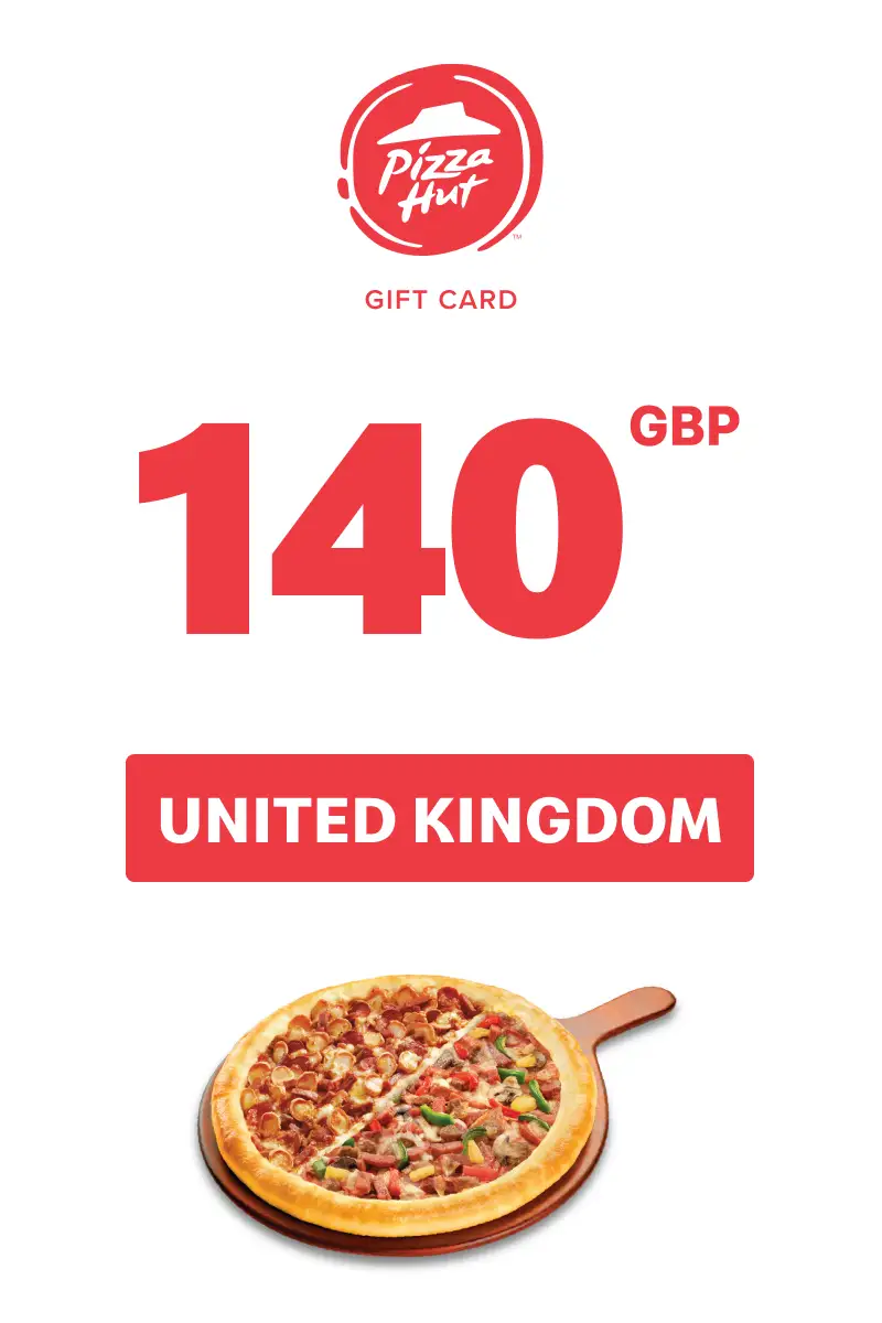 Pizza Hut 140 GBP Gift Card (United Kingdom) - Digital Key
