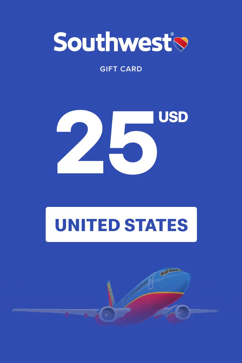 Southwest Airlines 25 USD Gift Card (United States) - Digital Key