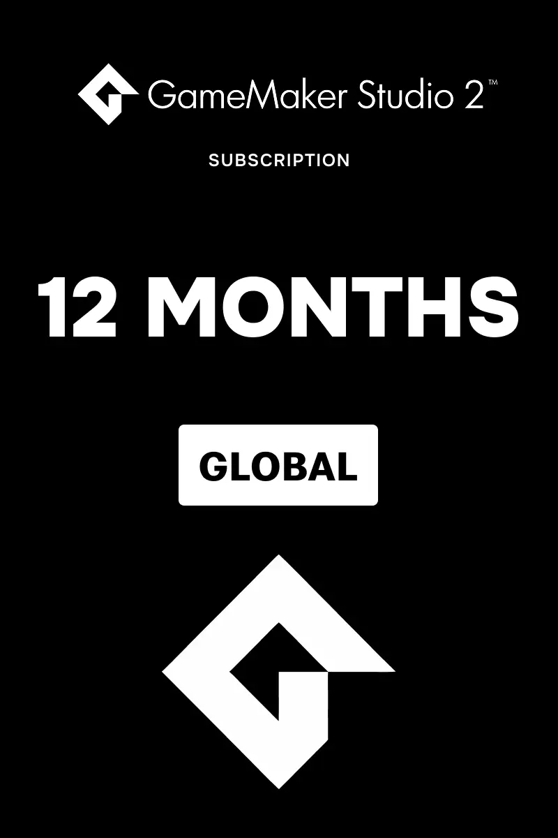 GameMaker Studio 2 - 12 Months CREATOR Subscription (Global) - Digital Key