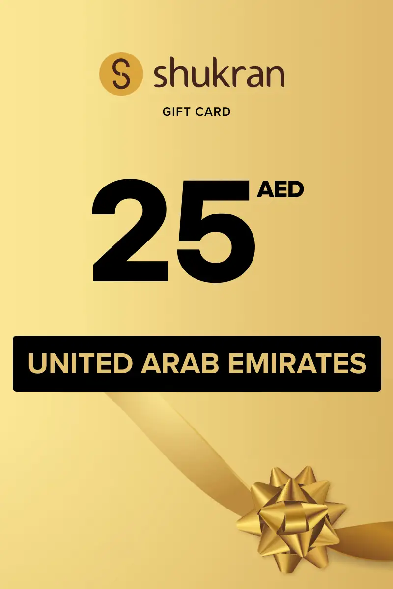 Shukran 25 AED Gift Card (United Arab Emirates) - Digital Key