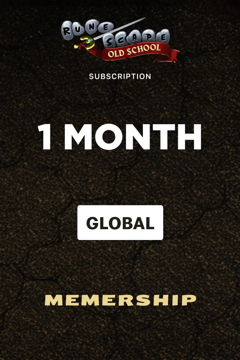 Old School RuneScape Membership 1 Month (Global) (PC) - Steam - Digital Key