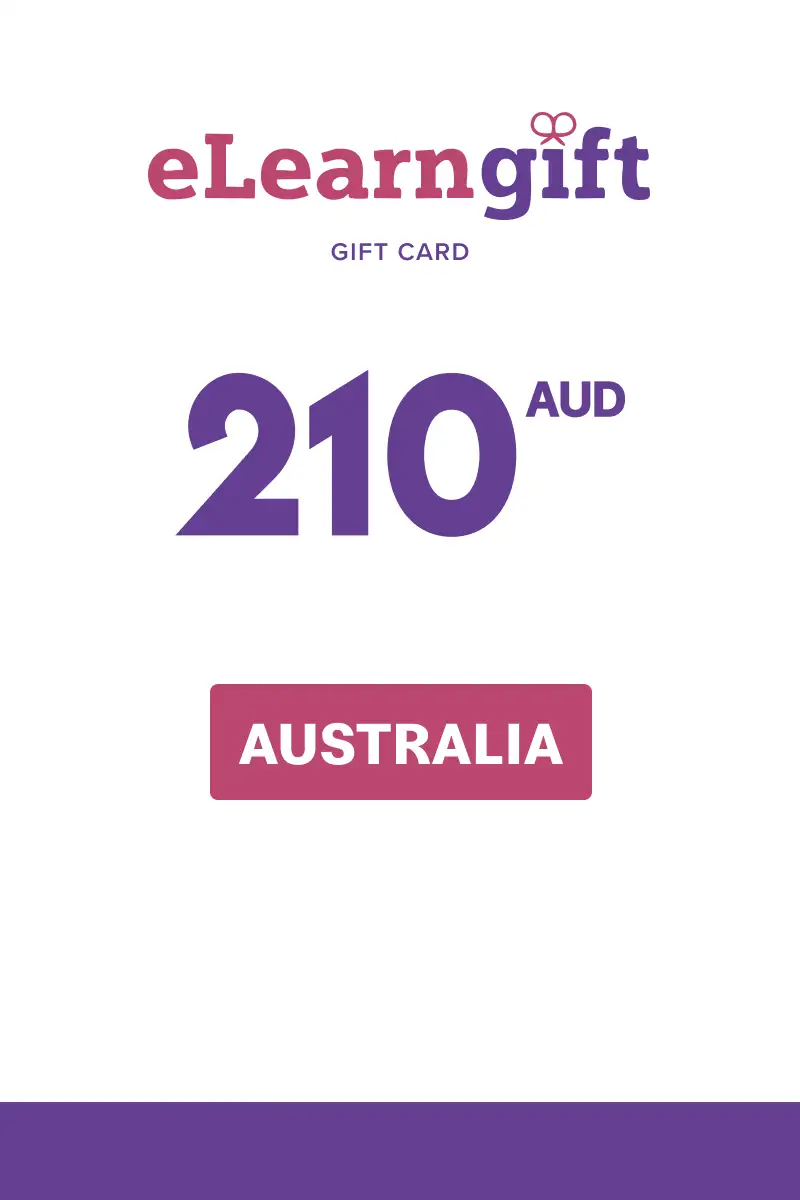 eLearnGift 210 AUD Gift Card (Australia) - Digital Key