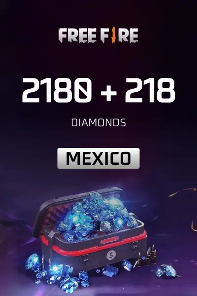 Garena Free Fire - 2180 + 218 Diamonds (Mexico) - Digital Key