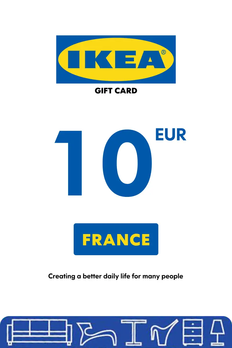 IKEA 10 EUR Gift Card (France) - Digital Key