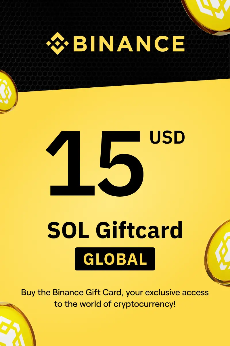 Binance (SOL) 15 USD Gift Card (Global) - Digital Key
