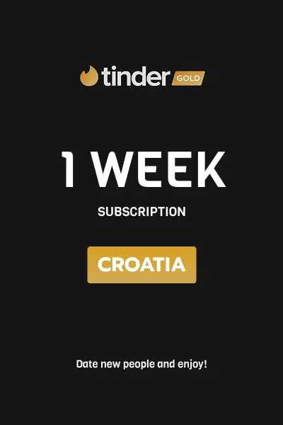 Tinder Gold 1 Week Subscription (Croatia) - Digital Key