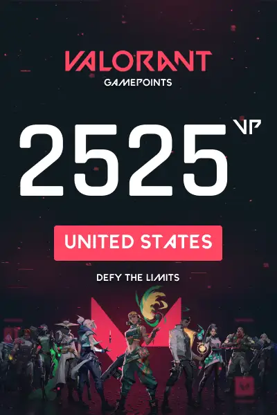 VALORANT 2525 Valorant Points (United States) - Digital Key