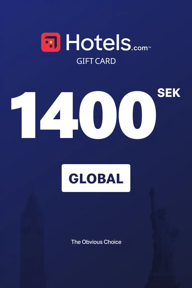 Hotels.com 1400 SEK Gift Card (Global) - Digital Key